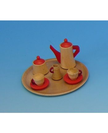 Puppenstubenartikel - Kaffeeservice, rund