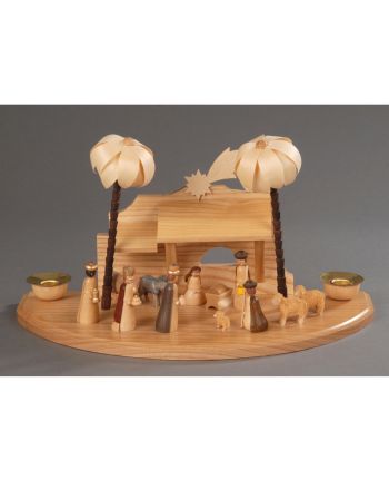 Weihnachtskrippe orientalisch - großer Sockel