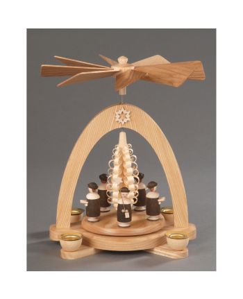 Pyramide, natur - Kurrende mit Hut und Spanbaum