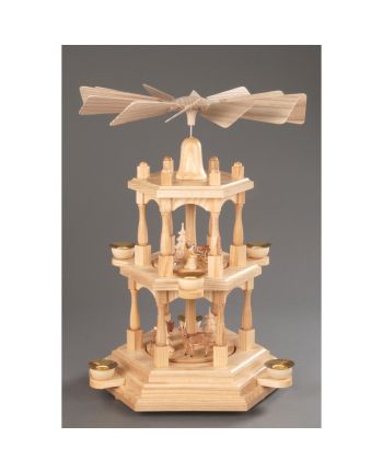 Pyramide, natur - farbige Reifentiere