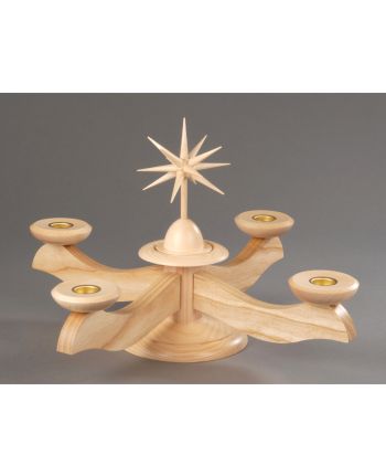 Adventsleuchter, natur - Weihnachtsstern