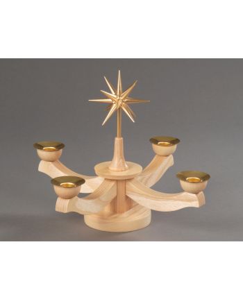 Adventsleuchter, natur - Weihnachtsstern