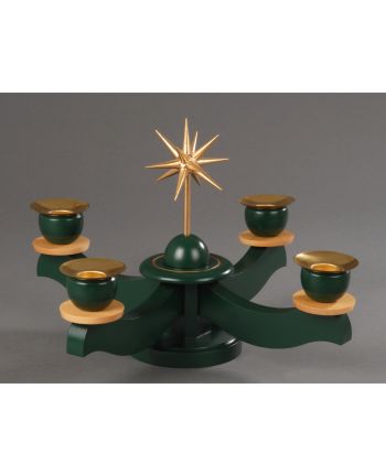 Adventsleuchter, grün - Weihnachtsstern