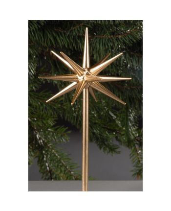 Weihnachtsstern für Adventsleuchter - klein-bronziert