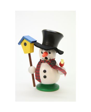 Räuchermann Schneebub mit Vogelhaus
