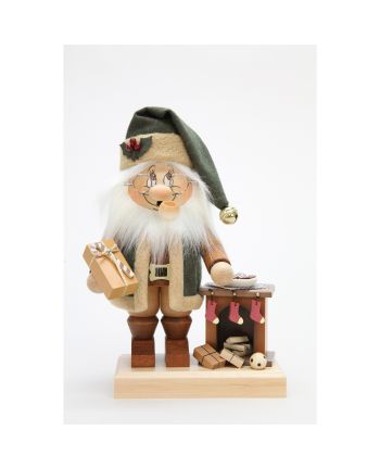 Räuchermann Wichtel Weihnachtsmann am Kamin