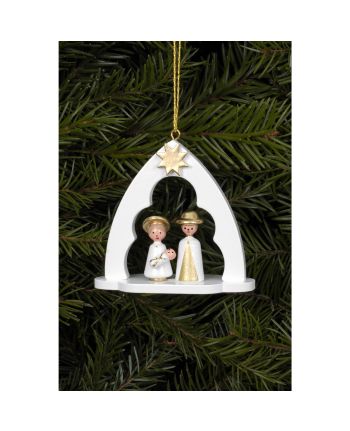 Baumbehang Heilige Familie im Bogen weiss
