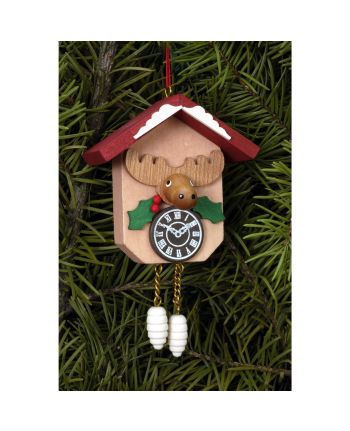 Baumbehang Kuckucksuhr mit Elch