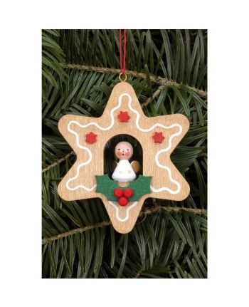 Baumbehang Lebkuchen klein mit Engel