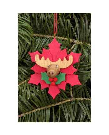 Baumbehang Weihnachtsstern mit Elch