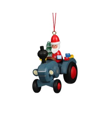 Baumbehang Traktor mit Weihnachtsmann