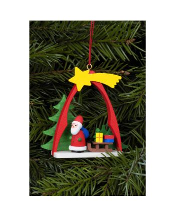 Baumbehang Weihnachtsmann im Bogen