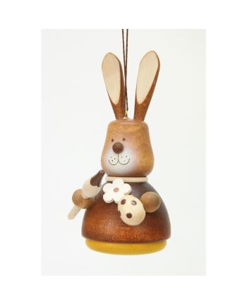 Baumbehang Wackelhase mit Pinsel natur