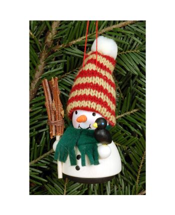 Baumbehang Wackelmännchen Schneemann mit Besen