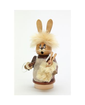 Räuchermann Miniwichtel Häsin mit Baby