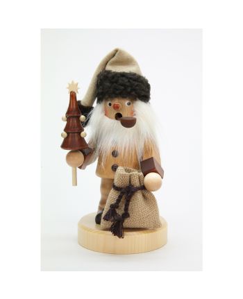 Räuchermann Weihnachtsmann natur