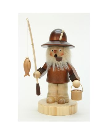 Räuchermann Angler natur