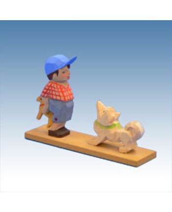 Junge mit Spitz