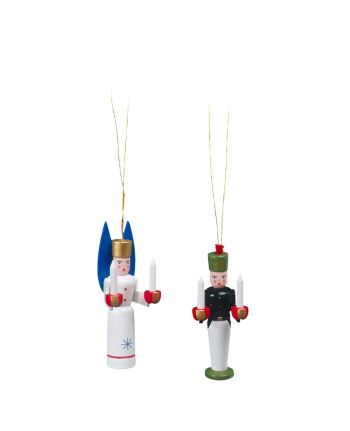 Christbaumschmuck - Engel und Bergmann