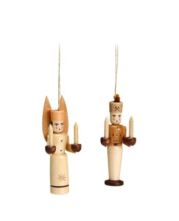 Christbaumschmuck - Engel und Bergmann