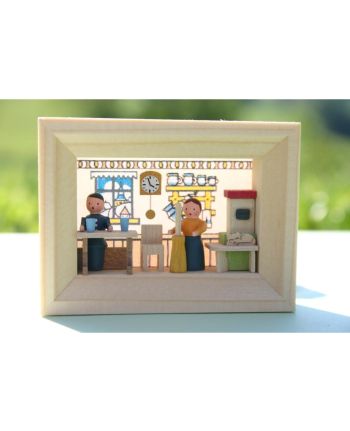 Miniatur im Rähmchen - Bauernstube