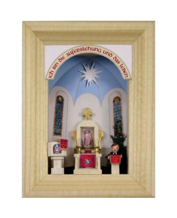 Miniatur im Rähmchen - Dorfkirche