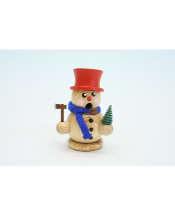 Schneemann, mit Bäumchen, natur
