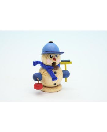 Schneemann, Curlingspieler, natur