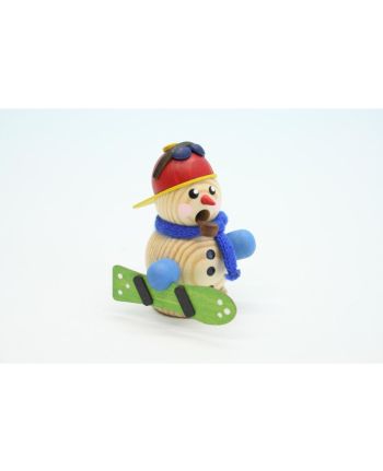 Schneemann, Snowboarder, natur