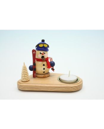 Schneemann, Skifahrer, natur