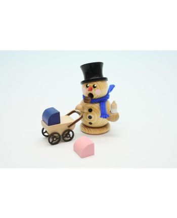 Schneemann, stolzer Papa, natur