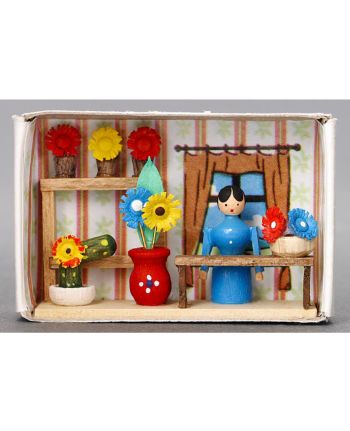 Zündholzschachtel - Blumenladen