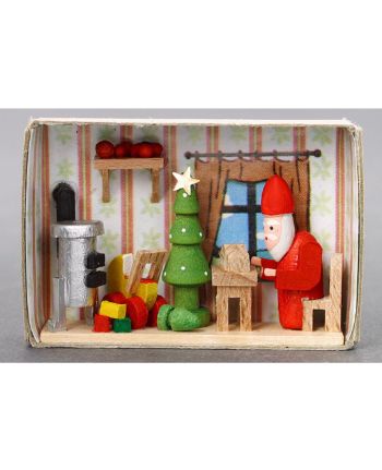 Zündholzschachtel - Weihnachtsmannwerkstatt