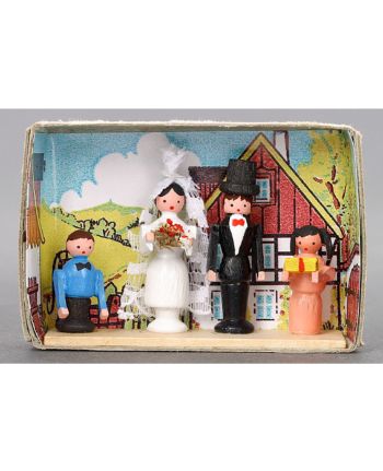 Zündholzschachtel - Brautpaar