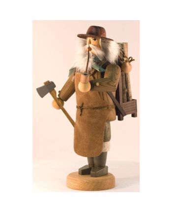 Räuchermann, farbig - Waldarbeiter
