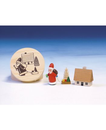 Spanschachtel mit Weihnachtsmann