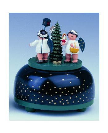 Spieldose - Engel mit Geschenk
