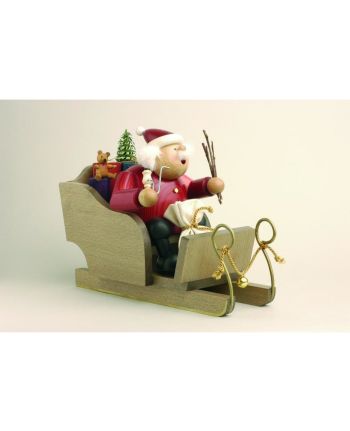 Räuchermann - Weihnachtsmann mit Schlitten