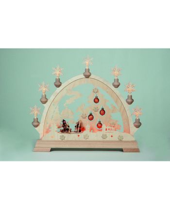 Schwibbogen - Tannenbaum mit Figuren