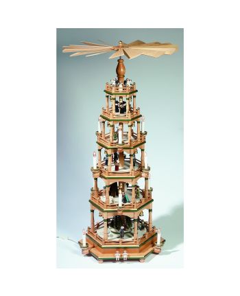Pyramide, natur/grün - Christi Geburt
