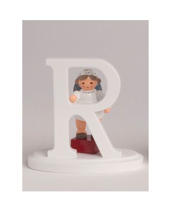 Buchstabe 'R' mit Engel