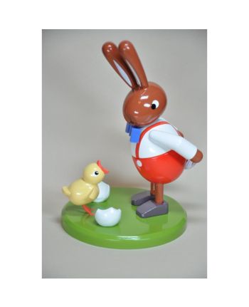Hase mit Kleinem Küken - Höhe 16 cm