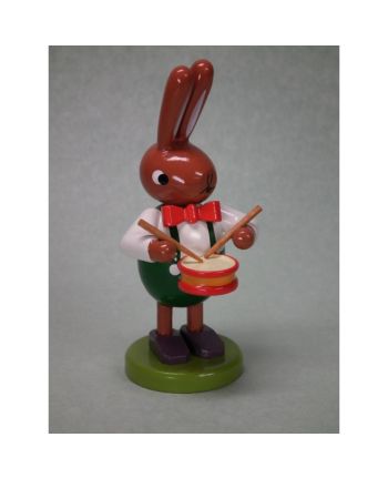 Hase mit kleiner Trommel - Höhe 8 cm