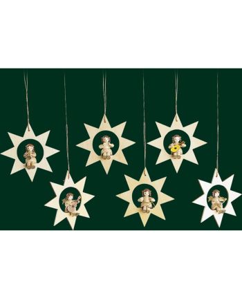 Baumbehang - Engel im Stern, natur