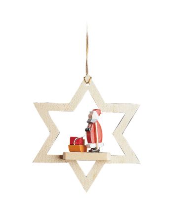 Baumbehang - Stern, Miniatur Weihnachtsmann
