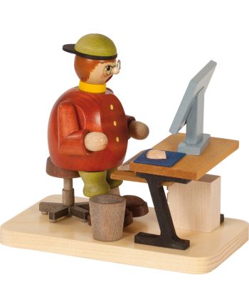 Räuchermann - Computerfreak, sitzend