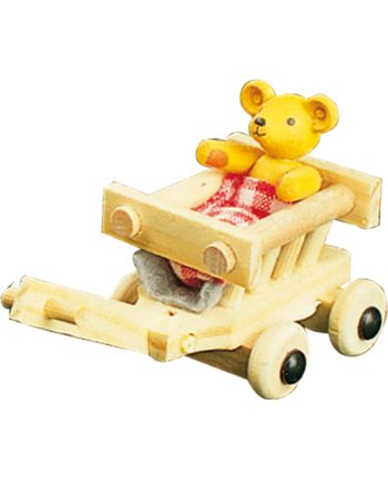 Bär im Handwagen