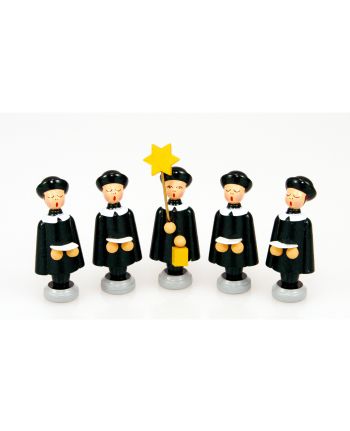 Kurrendefiguren - 5er Satz (3,5 cm) schwarz