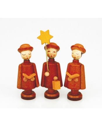 Kurrendefiguren - 3er Satz (4 cm) natur