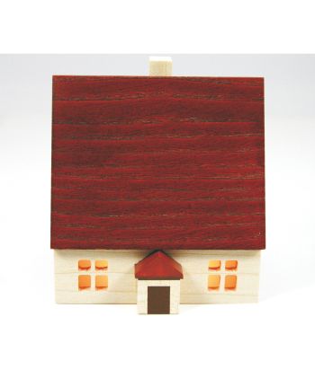 Haus 7 cm - für Innenbeleuchtung  natur